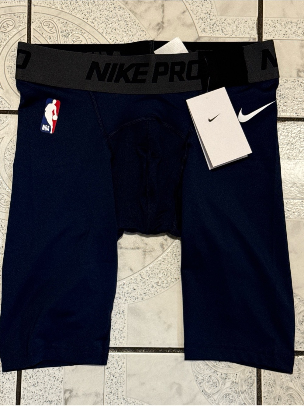 New Nike Pro NBA Issued Compression Shorts Blue Men’s Size Medium DN1541-419